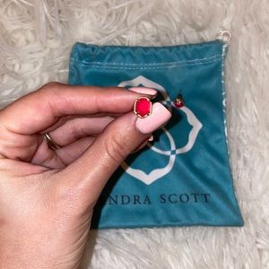 Kendra Scott Small Pink Stud Earrings